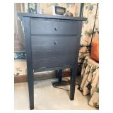 SIDE STAND W/ DRAWER AND DROP FRONT DOOR
