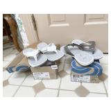 CLARKS 2 PAIRS OF SANDALS IN BOXES NEW