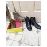 SZ. 8 BOOTS TOMMY HILFIGER BLACK BOOTS SIDE