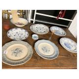 WOODS AND SON BUTTER PATS, VINTAGE BLUE AND WHITE