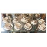 SATSUMA JAPAN TEA SET INCLUDING SIX CUPS AND