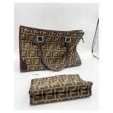FENDI PURSE W/ SMALL ZIPPER TOP BAG