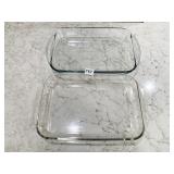 PYREX 3 GLASS CASSEROLE DISH, ANCHOR HOCKING