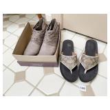 COACH SANDALS 8.5 AND TAN SHOES