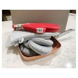 COPPER CHEF 9.5" SQUARE PAN, OVEN MITTS