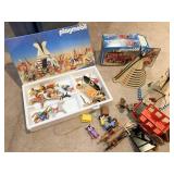 PLAYMOBIL NATIVE AMERICAN VILLAGE AND STAGECOACH