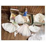 ALEXANDER MEG DOLL W/ ASSORTED CLOTHES