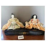 VINTAGE JAPANESE HINA NINGYO WOOD DOLLS