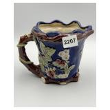 MAJOLICA PICTURE EMBOSSED FLORAL PATTERN WITH