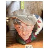 THE POACHER 1954 TOBY MUG ROYAL DOULTON