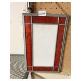 LEADED GLASS WINDOW 13 INCH