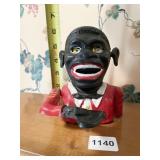 MECHANICAL CAST BLACK COIN BANK