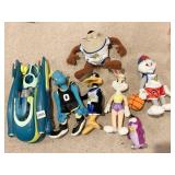 PLUSH SPACE JAM CHARACTER BEANIES AND SPACE JAMS