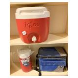 IGLOO DRINK DISPENSER, COLEMAN 1/2-GAL BEVERAGE