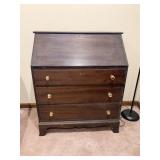 34X17X39 DROP FRONT SECRETARY WITH 3 DRAWERS,