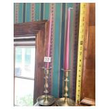 2 BRASS CANDLESTICKS