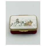 TIFFANY HALCYON DAYS ENAMELED TRINKET BOX HORSE