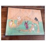 CIRCUS TWO BY HENRY KOERNER DAMAGE ON GLASS FRAME