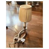BRASS TABLE LAMP W/ SHADE