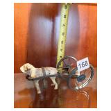ANTIQUE DOG PULL CART W/ METAL WHEELS