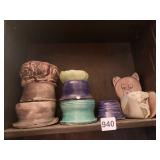 HANDMADE RUSTIC GLAZED POTTERY, ARTS AND CRAFTS
