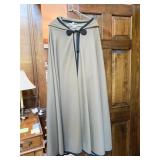 VINTAGE SAINT LAURENT YSL WOOL CAPE WITH TASSELS,