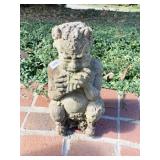 CEMENT STATUE PLAYING AN INSTRUMENT 16 INCHES