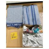SHEETS OF TIN FOIL, ZIPLOC BAGS, CUPCAKE LINERS,