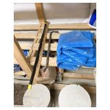 PRY BAR, EXTENSION ROD, TARP