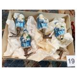 CLIP ON SANTA ORNAMENTS