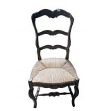 RUSH SET CARVED BACK CHAIR