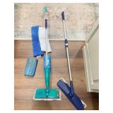 SWIFFER WET MOP AND BONA HARD FLOOR MOP WITH