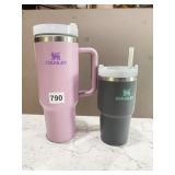 STANLEY CUPS, PINK IS MISSING STRAW, 40 AND 20 OZ