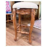 KITCHEN ISLAND STOOLS WITH UPHOLSTERED SEATS,