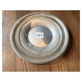 STERLING #952 PLATE OPEN WEAVE ON CENTER 9" 4ozt