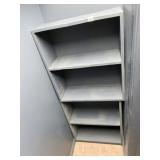 GRAY PAINTED SHELF 24X9X27