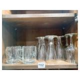 GLASS MONOGRAM MUGS SET OF 6, 6 PARFAIT GLASSES,