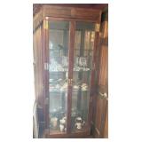 HENREDON DISPLAY CABINET 82 INCHES HIGH X