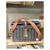 PICNIC BASKET W/ DISHES