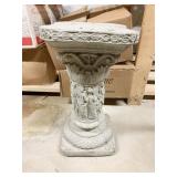20" H FIGURAL DESIGN CENTER CEMENT PEDESTAL