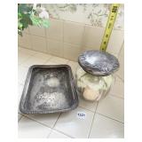 SOAP DISH COVERED BOX SILVER PLATED