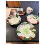 BELLA CERAMIC DISHWARE SET FOR 8 INCLUDING DINNER