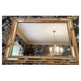 IMPRESSIVE MIRROR W/ GOLD BAND - MIRRORED EDGE IN