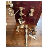 GORHAM STERLING 3 ARM 3 PC. CANDELABRA WEIGHTED