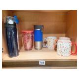 PRETTY COFFEE MUGS, TRAVEL CUPS IN VARIOUS STYLES