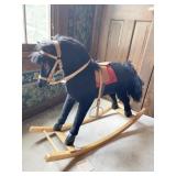 CHILDS ROCKING HORSE WOOD BASE