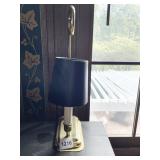 DOUBLE CANDLESTICK LAMP W/ BRASS BASE