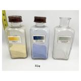 PORCELAIN LABEL APOTHECARY JARS