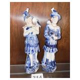 PORCELAIN STAFFORDSHIRE FIGURINES SMALL CHIP ON