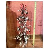 26" METAL TREE W/ SNOW ON TIPS ON BRANCHES